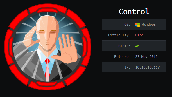Hack the Box - Control