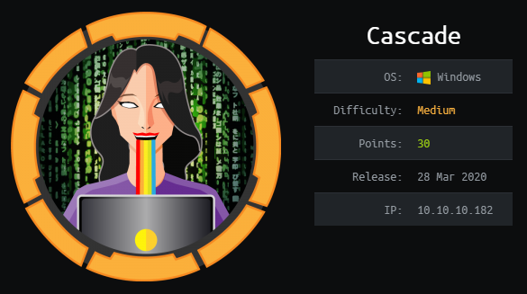 Hack the Box - Cascade