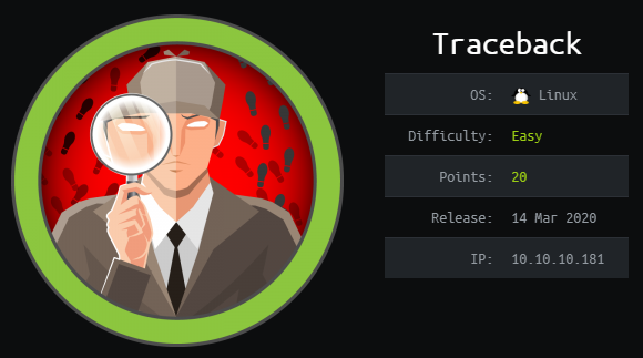 Hack the Box - Traceback