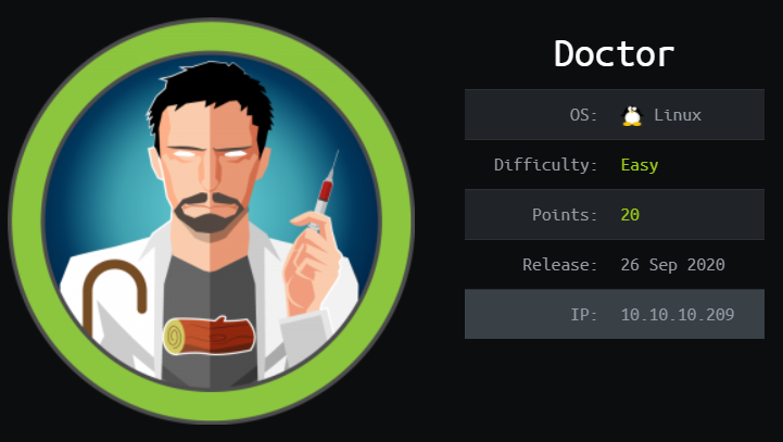 Hack the Box - Doctor