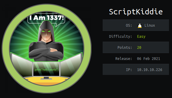 Hack the Box - Script Kiddie